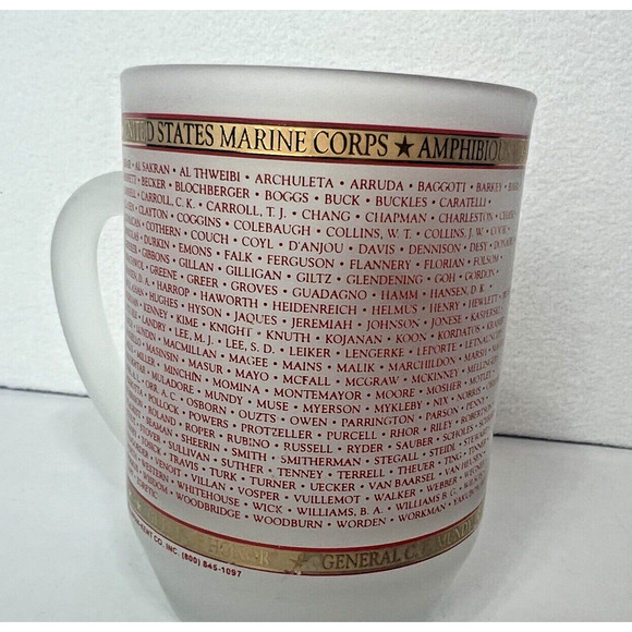 KAPAN KENT‎ Frost GLASS United States Marian Corps GOLD SEAL 18oz BEER MUG - Picture 3 of 4